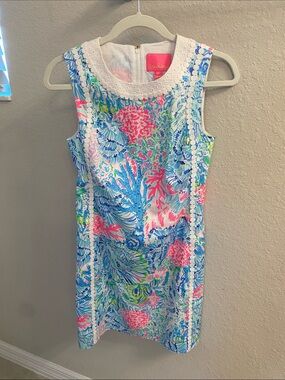 Lilly Pulitzer Shift Dress Sink or Swim Size 0